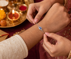 Silver Evil Eye Bracelet for Women - Nazar Protection Charm