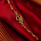 Spiritual Om Trishul Rudraksha Bead Bracelet for Men | Shiva Protection Rakhi