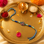 Bal Gopal Krishna Rakhi – Handcrafted Enamel Deity Beaded Tassel Bracelet for Raksha Bandhan | Labh Ethnica