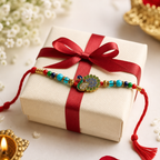Peacock Rakhi Bracelet for Brother – Raksha Bandhan Gift | Traditional Indian Festive Jewellery | Labh Ethnica