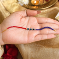 Red Blue Evil Eye Nazar Bracelet – Handcrafted Protection Bracelet for Good Luck & Gifting | Labh Ethnica