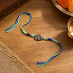 Bal Gopal Krishna Rakhi – Handcrafted Enamel Deity Beaded Tassel Bracelet for Raksha Bandhan | Labh Ethnica