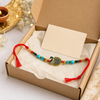 Peacock Rakhi Bracelet for Brother – Raksha Bandhan Gift | Traditional Indian Festive Jewellery | Labh Ethnica