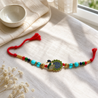 Peacock Rakhi Bracelet for Brother – Raksha Bandhan Gift | Traditional Indian Festive Jewellery | Labh Ethnica
