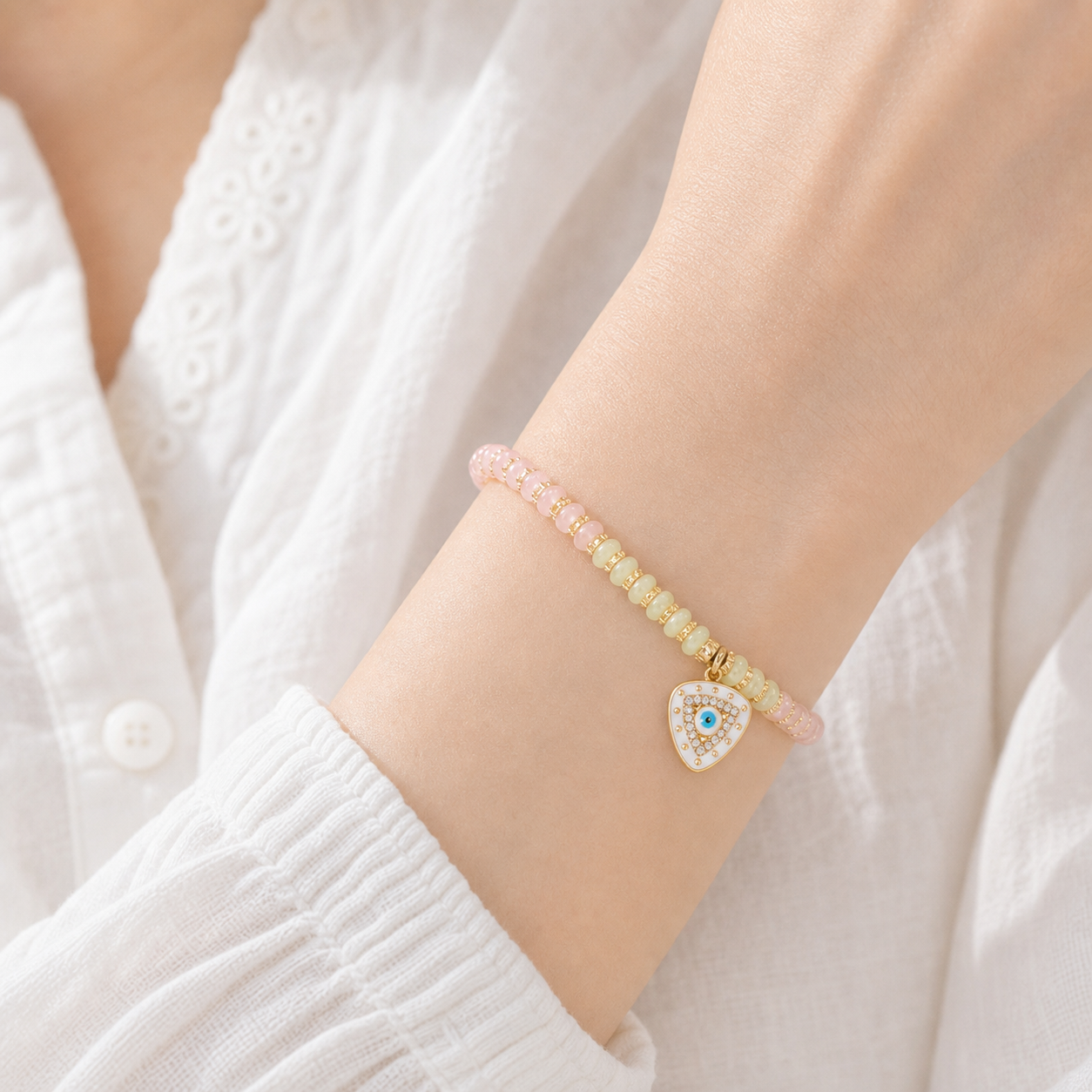 Pastel Evil Eye Nazar Bracelet
