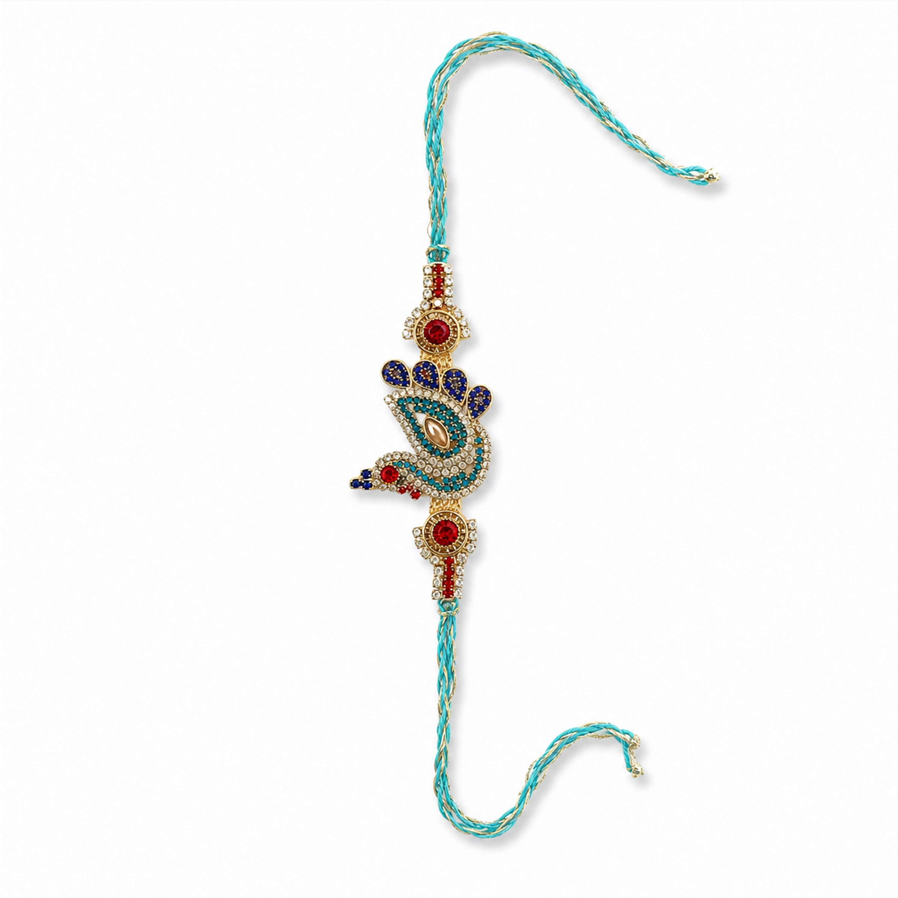Peacock Rakhi Gift Box Set – Premium Handcrafted Raksha Bandhan Gift for Brother | Labh Ethnica