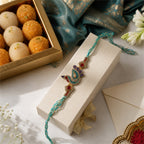 Peacock Rakhi Gift Box Set – Premium Handcrafted Raksha Bandhan Gift for Brother | Labh Ethnica