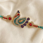 Peacock Rakhi Gift Box Set – Premium Handcrafted Raksha Bandhan Gift for Brother | Labh Ethnica