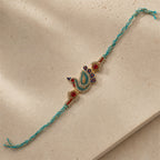 Peacock Rakhi Gift Box Set – Premium Handcrafted Raksha Bandhan Gift for Brother | Labh Ethnica